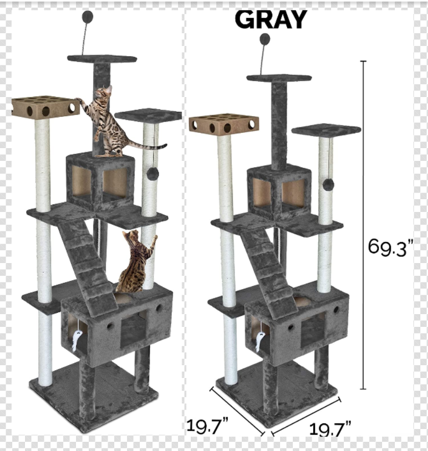 Furhaven Tiger Tough Cat Tree for Bengal cats